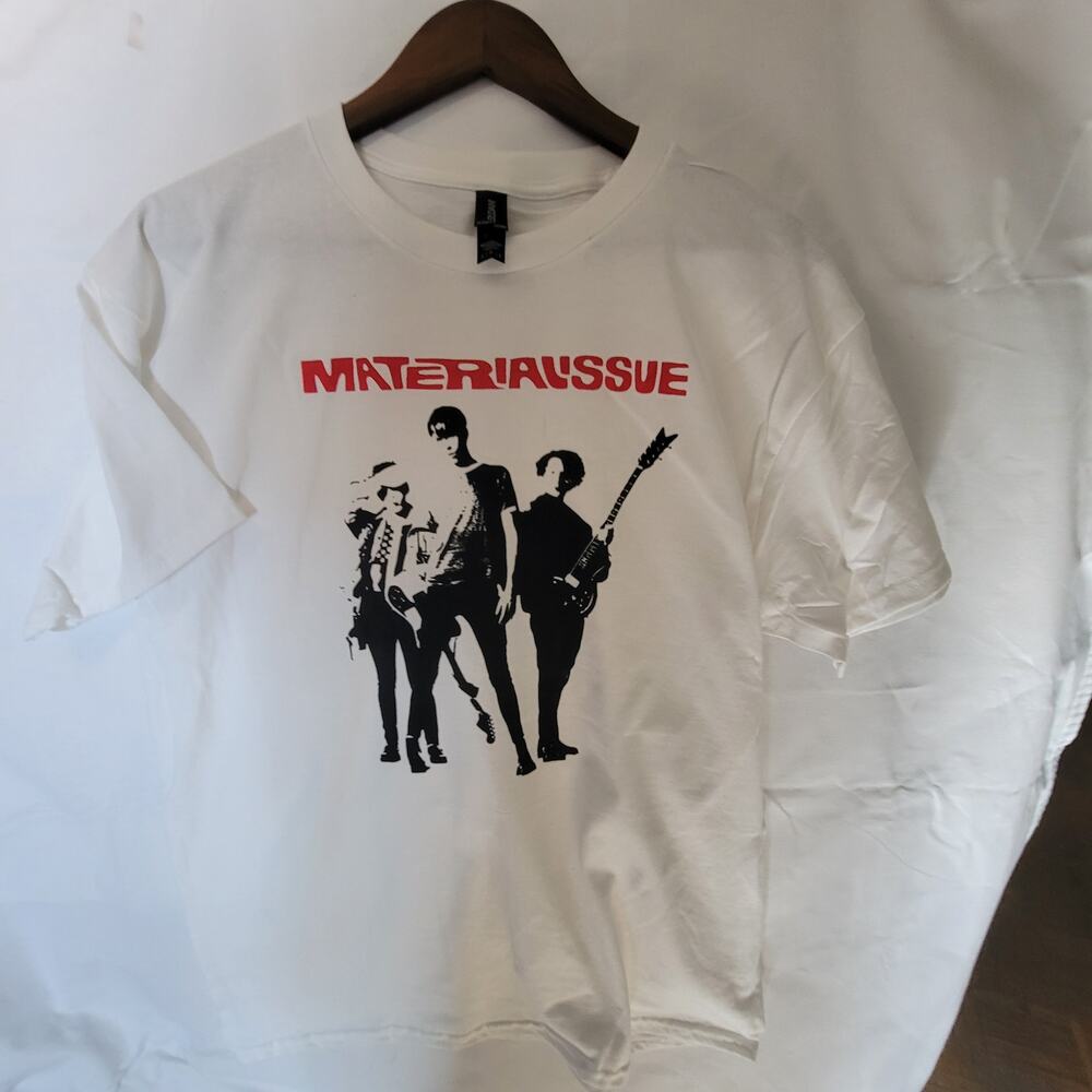 Material Issue band t shirt  size Large White